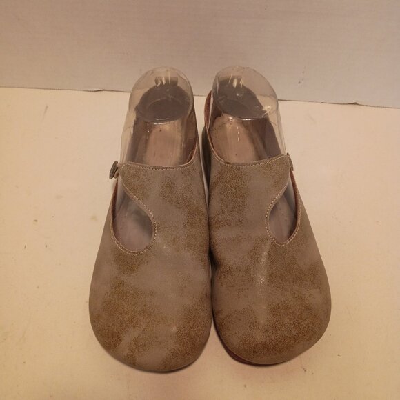 MiniInTheBox Women's Sz 8US/38EU Tan Leather Mary Jane Flats - Picture 4 of 11